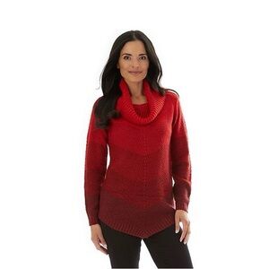 Apt. 9 Bold Red Cowl Neck Sweater